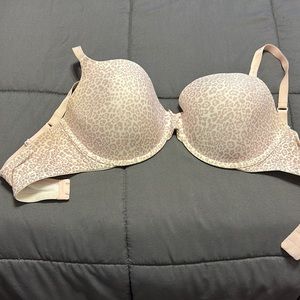 Victoria’s Secret pink leopard print bra.